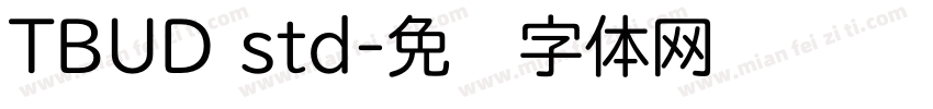 TBUD std字体转换